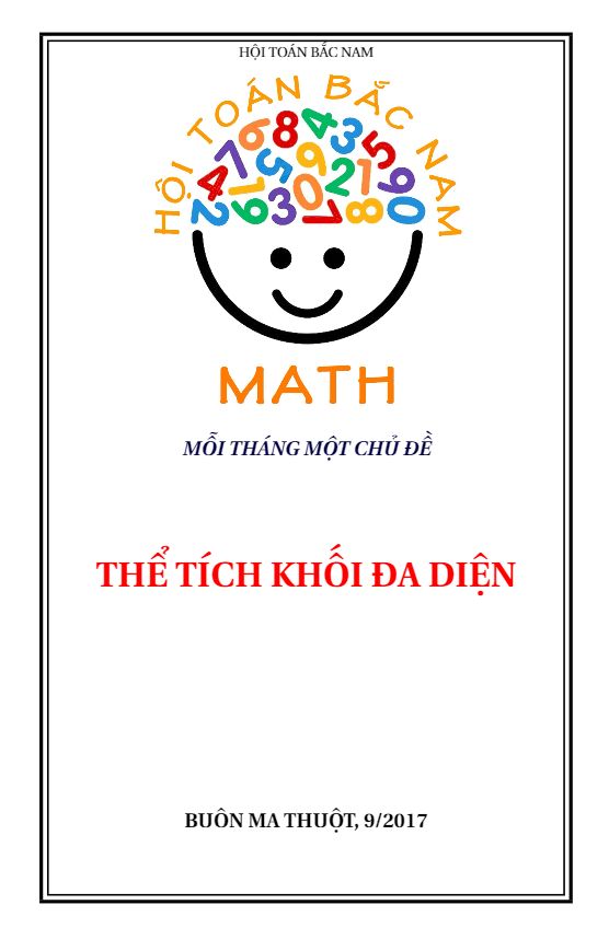 Chuyên đề thể tích khối đa diện - Phạm Thu Hiền